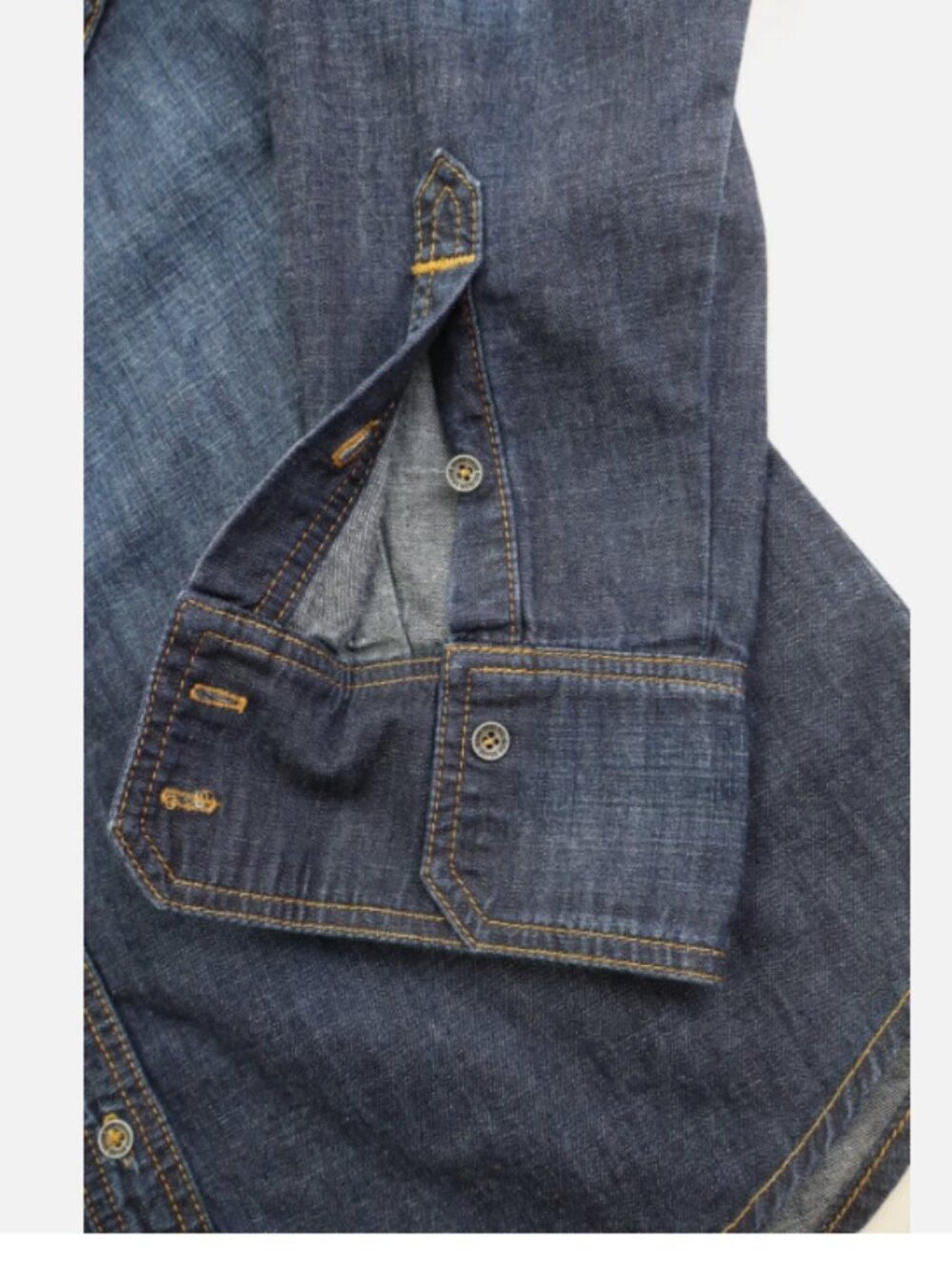 True Religion Denim Western Long Sleeve Men's Shirt XL Cotton New with defect - Picture 5 of 16